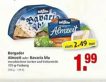 Markant Bergader Almzeit Oder Bavaria Blu Angebot