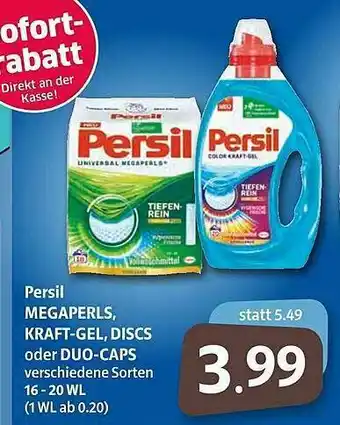 Markant Markt Persil Megaperls, Kraft-gel, Discs Oder Duo-caps Angebot