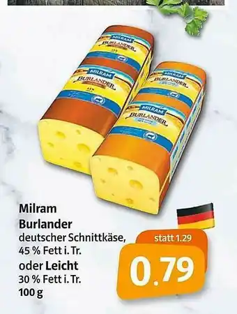 Markant Markt Milram Burlander Schnittkäse Angebot