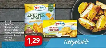 Markant Markt Agrarfrost Bratkartoffeln, Knusper Wedges Oder Kartoffelpuffer Angebot