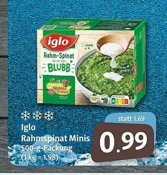 Markant Markt Iglo Rahmspinat Minis Angebot