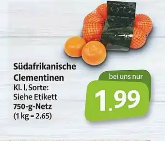 Markant Markt Südafrikanische Clementinen Angebot