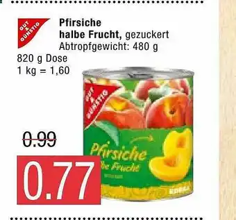 Marktkauf Pfirsiche Halbe Frucht Angebot