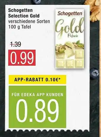 Marktkauf Schogetten Selection Gold Angebot