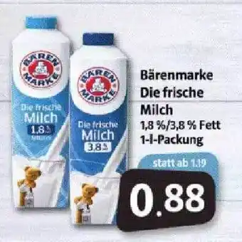 Markant Bärenmärke Die Frische Milch 1L Angebot