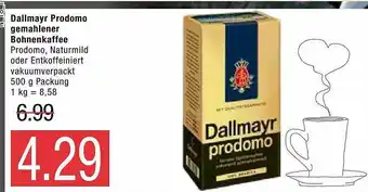 Marktkauf Dallmayr Prodomo Gemahlener Bohnenkaffee Angebot