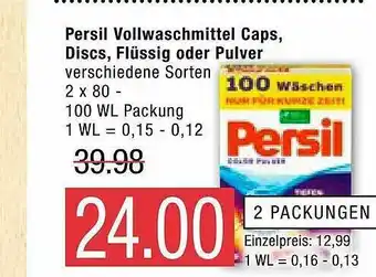 Marktkauf Persil Vollwaschmittel Caps, Discs, Flüssig Oder Pulver Angebot