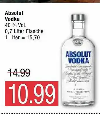 Marktkauf Absolut Vodka Angebot