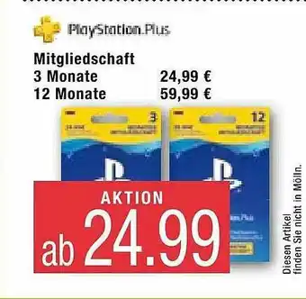 Marktkauf Playstation Plus Mitgliedschaft 3 Monate 12 Monate Angebot