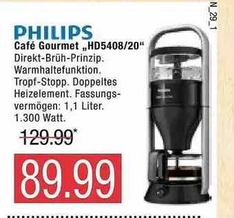 Marktkauf Philips Café Gourmet Hd5408.20 Angebot