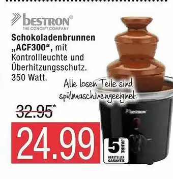 Marktkauf Bestron Schokoladenbrunnen „acf300” Angebot