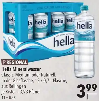 CITTI Markt Hella Mineralwasser 12x0,7 L Flasche Angebot