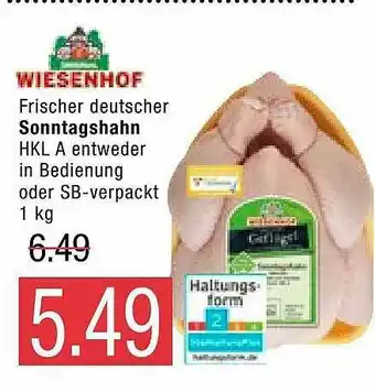 Marktkauf Wiesenhof Sonntagshahn Angebot