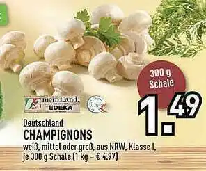 Edeka Deutschland Champignons Angebot