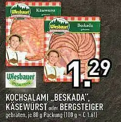 Edeka Kochsalami „beskada” Käsewurst Oder Bergsteiger Angebot