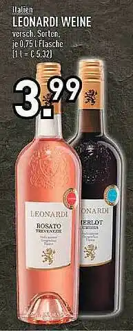 Edeka Italien Leonardi Weine Angebot