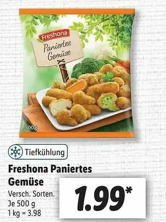 Lidl Freshona Paniertes Gemüse Angebot