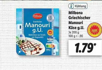 Lidl Milbona Griechischer Manouri Käse Gu Angebot