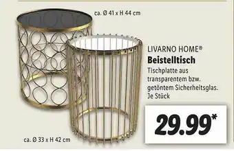 Lidl Livarno Home Beistelltisch Angebot