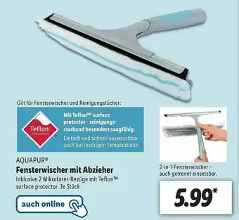 Lidl Aquapur Fensterwischer Mit Abzieher Angebot