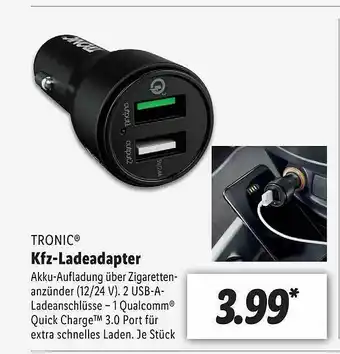 Lidl Tronic Kfz-ladeadapter Angebot