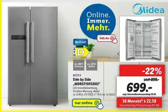 Lidl Midea Side By Side „mdrs710fgd02” Angebot