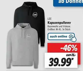 Lidl Lee Kapuzenpullover Angebot