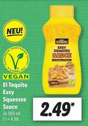 Lidl El Tequito Easy Squeezee Sauce Angebot