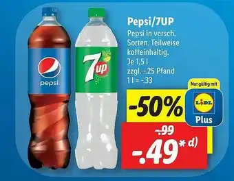 Lidl Pepsi 7up Angebot