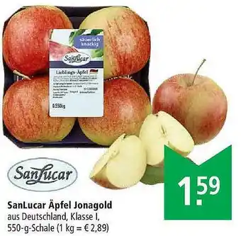 Marktkauf Sanlucar äpfel Jonagold Angebot