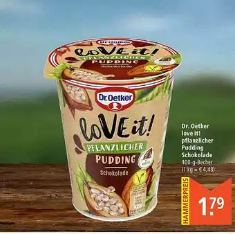 Marktkauf Dr. Oetker Love It! Pfanzlicher Pudding Schokolade Angebot