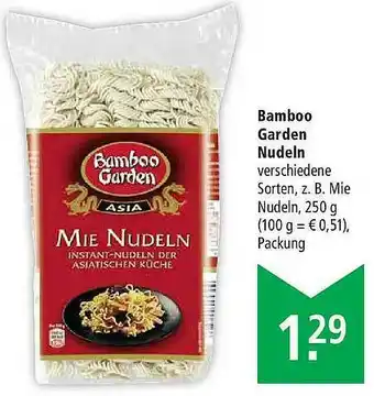 Marktkauf Bamboo Garden Nudeln Angebot