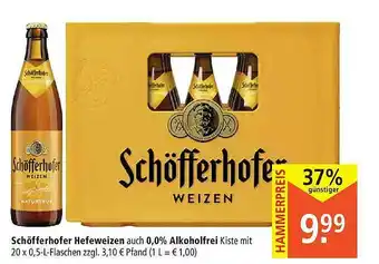 Marktkauf Schöfferhofer Hefeweizen Auch 0.0% Alkoholfrei Angebot