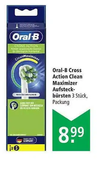 Marktkauf Oral-b Cross Action Clean Maximizer Aufsteckbürsten Angebot