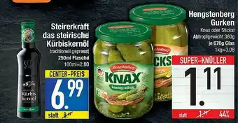 Marktkauf Hengstenberg Gurken Oder Steirerkraft Das Steirische Kürbiskernöl Angebot