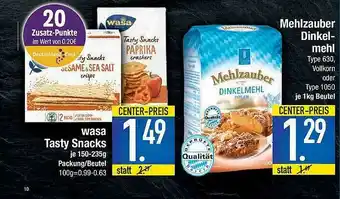 Marktkauf Mehlzauber Dinkelmehl Oder Wasa Tasty Snacks Angebot