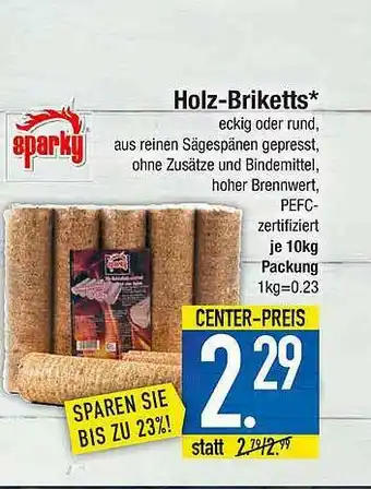 Marktkauf Sparky Holz-briketts Angebot