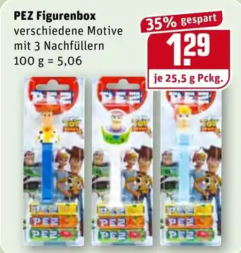 REWE PEZ Figurenbox 25,5g Angebot