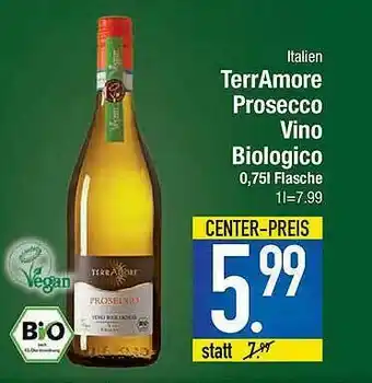 Marktkauf Terramore Prosecco Vino Biologico Angebot