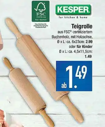 Marktkauf Kesper Teigrolle Angebot