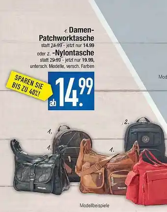 Marktkauf Damen-patchworktasche Oder -nylontasche Angebot