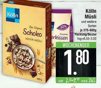 Marktkauf Kölln Müsli Angebot