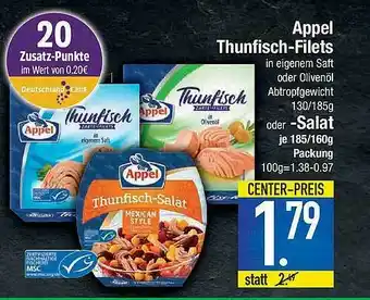 Marktkauf Appel Thunfisch-filets Angebot