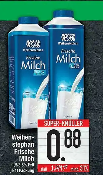 Marktkauf Weihenstephan Frische Milch Angebot