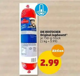 PENNY Die Rostocker Original Jagdwurst Angebot