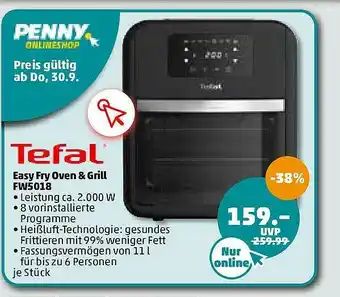 PENNY Tefal Easy Fry Oven & Grill Fw5018 Angebot