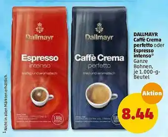 PENNY Dallmayr Caffè Crema Perfetto Oder Espresso Intenso Angebot