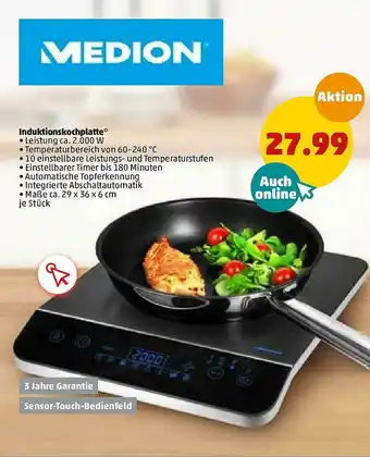 PENNY Induktionskochplatte Medion Angebot