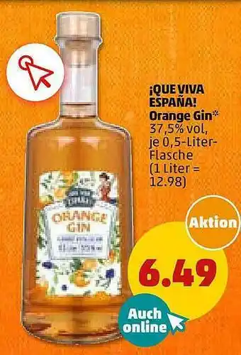 PENNY ¡que Viva España! Orange Gin Angebot