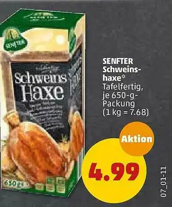 PENNY Senfter Schweines-haxe Angebot